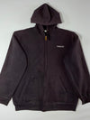 Vintage Carhartt Faded Black Zip-Up Hoodie (2XL)