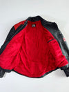 JG Elleveco Red & Black Racer Leather Jacket (M/L)