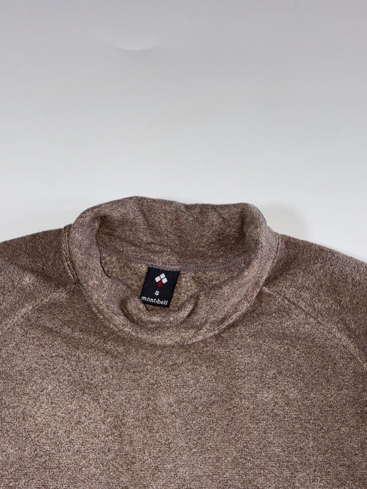 Montbell Mock Neck Raglan Fleece Pullover – Mocha Brown – (XXS)