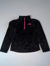 The North Face Osito Quarter-Zip Fleece Pullover — Black / Pink women's (XXS)