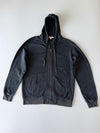 Burberry Original Premium Zip-Up Hoodie Washed Charcoal Navy (XL)