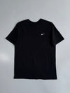 Nike Embroidered Swoosh T-Shirt – Black, Athletic Cut (M)
