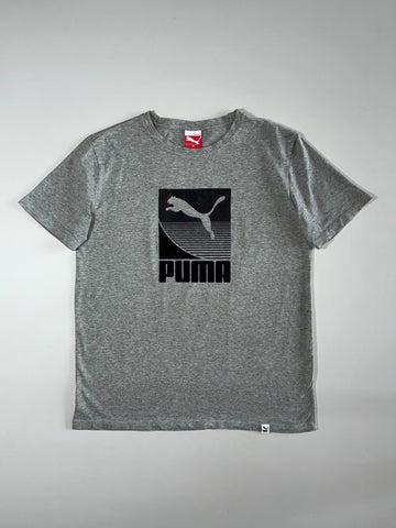 Puma Big Logo T-Shirt — Grey Heather (M)
