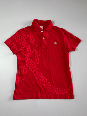 Lacoste x Michael Young "Plastic Polo" Croc Scale Polo – Red (M)