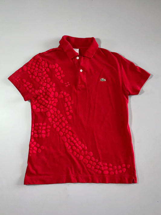 Lacoste x Michael Young "Plastic Polo" Croc Scale Polo – Red (M)
