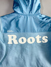 Roots Canada “Keep On Keepin’ On” Baby Blue Hybrid Shell-Hood Zip Hoodie (M)