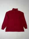 Vintage Polo Ralph Lauren Burgundy Quarter Zip Pullover Sweater (S)