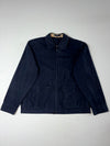 Burberry London | Navy Nova Check Collar Cargo Zip Jacket | (L)