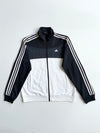 Adidas Black & White 3-Stripe Colorblock Track Jacket – Size (M)