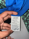 Nike Blue & Green Patterned Hooded Windbreaker Jacket | (S)