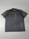 The Redface | Quarter Zip Trail Tee Grey Lime | ( XL)