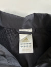 Y2K Adidas Black & White 3-Stripe Track Jacket – Mesh Lined (S)