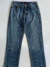 Von Dutch Paint Splatter  Denim Jeans (W:28) (L:42.5)