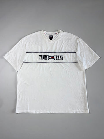 Tommy Jeans Embroidered Logo T-Shirt – White(3XL)