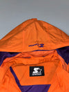 Starter Orange & Purple Colorblock Hooded Windbreaker (S)