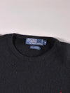 Vintage 90s Polo by Ralph Lauren Black Lambswool Crewneck Sweater (M)