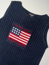 Vintage Polo Jeans Co. Ralph Lauren Flag Knit Sweater Vest Women’s (S)
