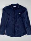 Lacoste Slim Fit Navy Denim-Look Shirt (S)