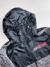 Nike Air Grey Marl Hooded Track Jacket – Black Panel Zip Hoodie (M)