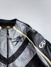 Suzuki Hayabusa AGVSport Pure Lather Motorcycle Racing Jacket with Back Hump (Paded)(2XL)