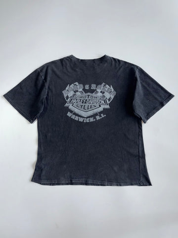 Vintage Harley-Davidson “Make My Day Try To Steal My Bike” Biker Graphic T-shirt (L)