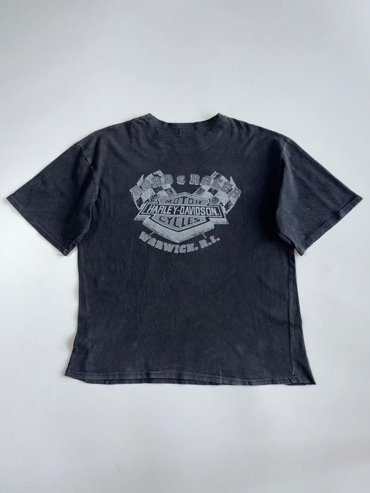 Vintage Harley-Davidson “Make My Day Try To Steal My Bike” Biker Graphic T-shirt (L)