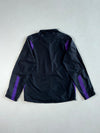 Y2K Nike Black & Purple Windbreaker Jacket – Mesh Lined – Made in Hong Kong (S)