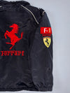 Ferrari F1 Vodafone Shell Sponsor Patch Embroidered Racing Jacket Black Red (S)