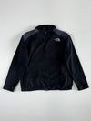 The North Face Full-Zip Fleece Jacket with Nylon Shoulder Overlays – Black – (M)
