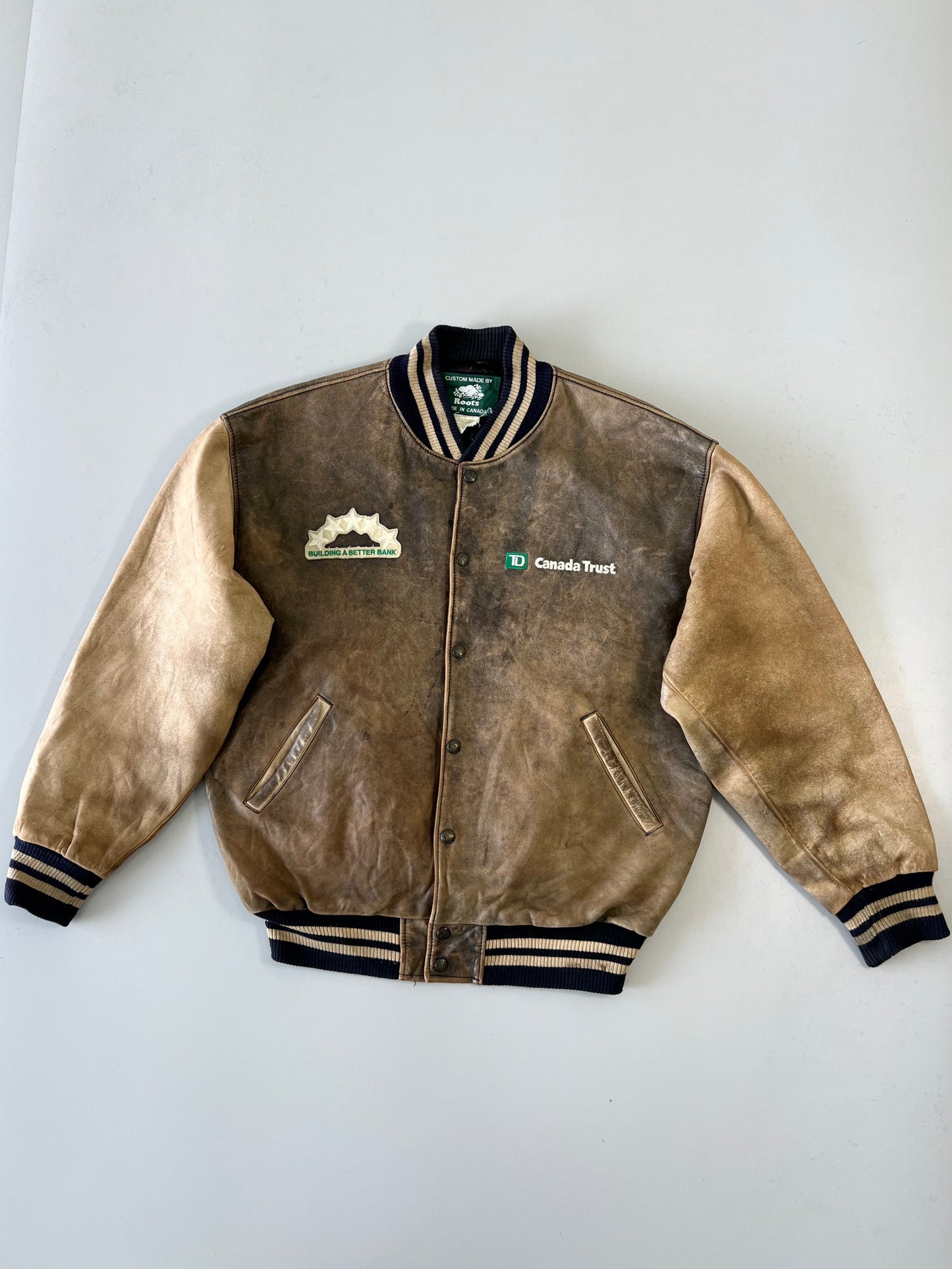 !                                             Roots Canada Original Leather Jacket (XL/2XL)