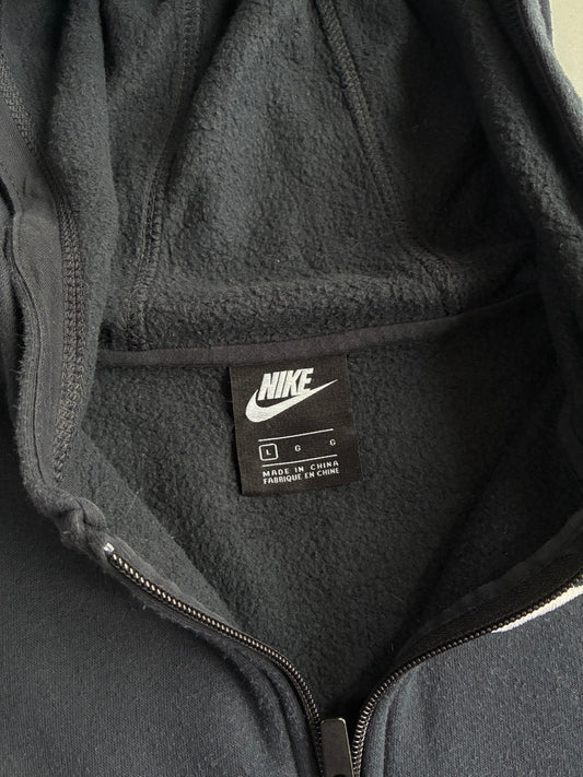 Nike Full Zip Up | Black | Classic Swoosh (S)