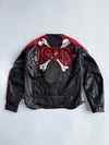 Icon “Skull Jacket” Genuine Leather Motorcycle Jacket Back Padded (M)