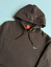 Y2K Nike The Athletic Dept. Brown Mini Swoosh Hoodie