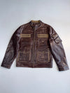 ZVintage Fabiani Pure Leather Utility Bomber Jacket RARE (L)
