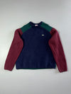 Lacoste Live Colorblock Navy Green Burgundy Knit Sweater – Size 7 (XL)