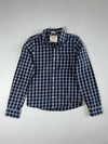 Abercrombie & Fitch Muscle Fit Check Shirt – Navy/White (S)