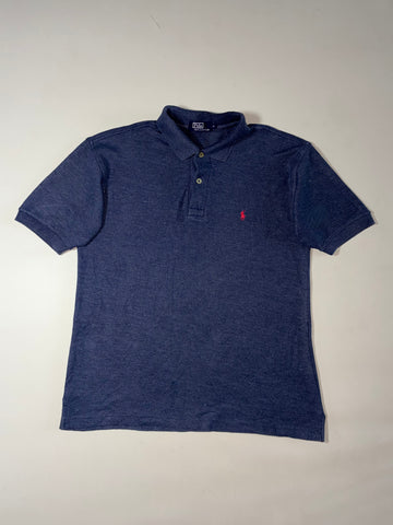 Polo Ralph Lauren Classic Cotton Piqué Polo Shirt – Navy Blue (L)