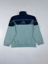 Adidas | Windbreaker Track Jacket | Grey/Navy (L)