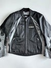 Yamaha Motor Official Genuine Leather Biker Jacket with 3M Scotchlite Reflective Silver Flame Graphic Extremely RARE  (M/L)