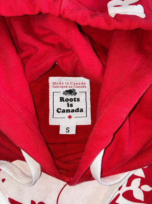 Roots Canada Red Beaver Logo Hoodie (XS)