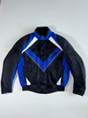 Proof Blue V-Panel Vintage Motorcycle Jacket Padded (2XL)
