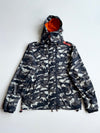 Superdry Windcheater Camo Hooded Jacket – Orange Fleece Lined (XL)
