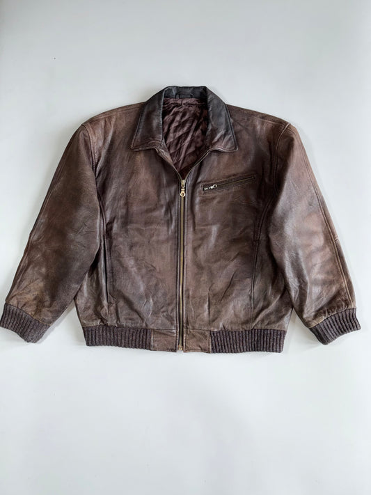 Super Premium Original Pure Heavy Leather Jacket (3XL)