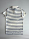 Polo by Ralph Lauren Striped Custom Fit Polo – White/Navy (S/M)