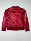 Vintage Benetton Formula 1 Racing Team Red Satin Bomber Jacket (S)