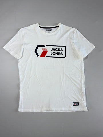 Jack & Jones | White Core Logo T-Shirt | (XL)