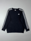 Adidas | Black 3-Stripe Sweatshirt (M)