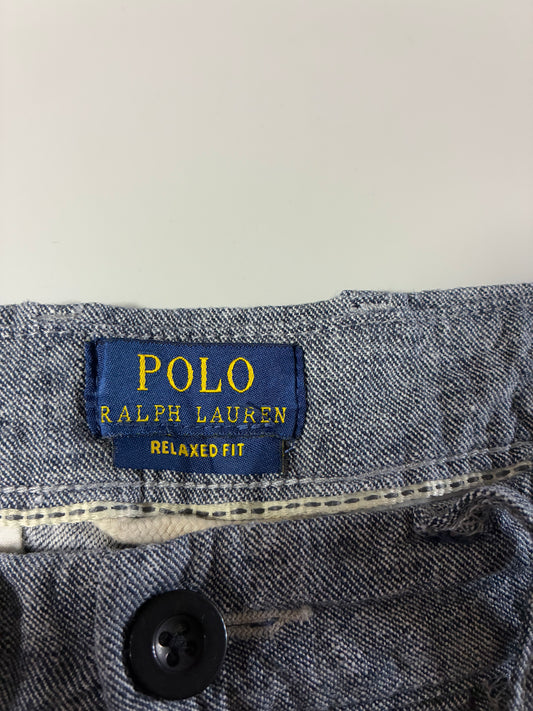 Polo Ralph Lauren Linen Blend Shorts – Relaxed Fit, Red Pony (W:30) (L:19)