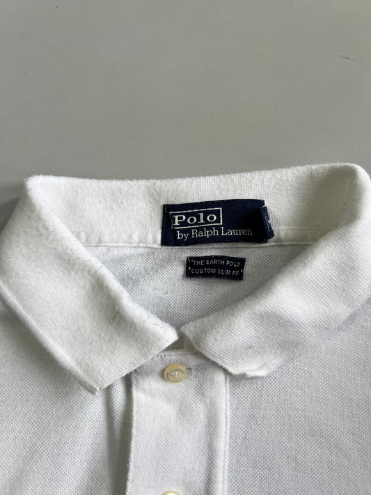 Polo by Ralph Lauren | White Pique Custom Slim Fit Polo (XL)