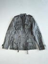 Vintage Wit And Wisdom Grey Distressed Leather Field Jacket Women’s (M)